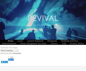 Revivalproductions.ca(Event Solutions Revival Productions Your SEO optimized title) Screenshot