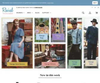 Revivalvintage.co.uk(Authentic Vintage Clothing) Screenshot