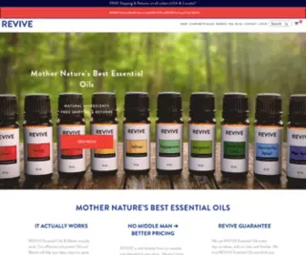 Revive-EO.com(Revive Essential Oils) Screenshot
