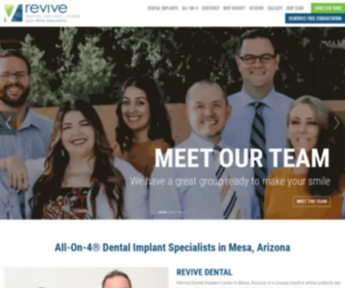 Revivedental.com(Revive Dental Implant Center) Screenshot