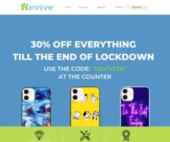 Reviveonline.co.uk(Mobile Phone Repairs & Accessories Centre) Screenshot