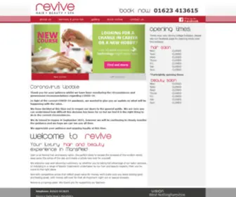 Revivesalonspa.co.uk(Revive) Screenshot