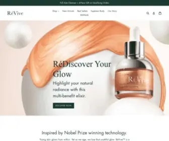 Reviveskincare.com(ReVive Skincare. The joy of skin renewal starts with science. ReVive) Screenshot