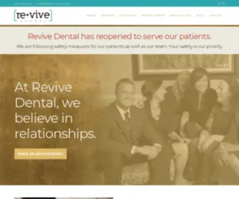 Revivesmile.com(At Revive Dental) Screenshot