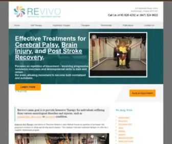 Revivo.ca(Neurological Disorders & Brain Injury Treatment Centre) Screenshot