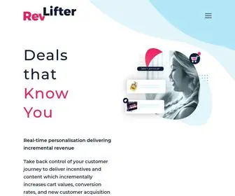 Revlifter.com(Hyper-Personalized eCommerce Deals and Content) Screenshot