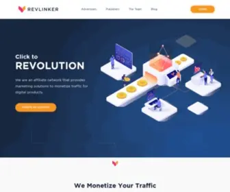 Revlinker.com(We Monetize Your Traffic) Screenshot