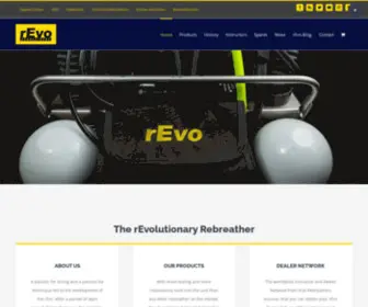 Revo-Rebreathers.com(REvolutionary Diving) Screenshot