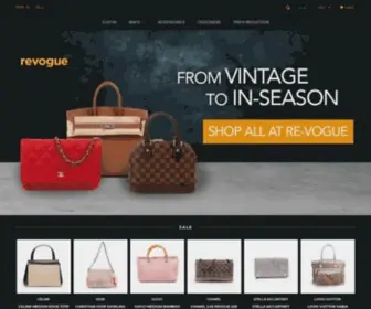 Revogue.com(Gallery for authentic new and pre) Screenshot