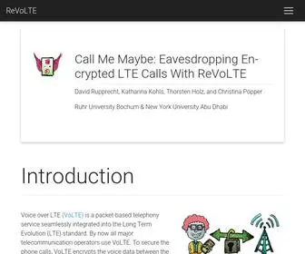 Revolte-Attack.net(Call Me Maybe: Ea­ves­drop­ping En­cryp­ted LTE Calls With Re­VoL­TE) Screenshot