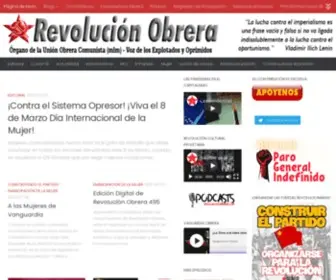 Revolucionobrera.com(Revolución Obrera) Screenshot