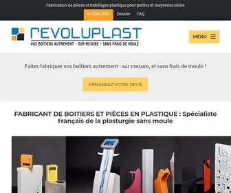 Revoluplast.com(Fabricant de coffret et boitier plastique sur mesure) Screenshot