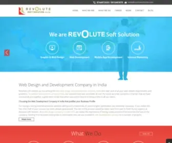 Revolutesolution.com(Web Design Company in India) Screenshot
