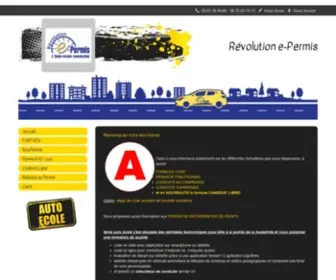 Revolution-E-Permis.com(Conduite accompagnée) Screenshot