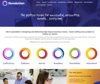 Revolution-Events.com(The perfect ingredients for perfect business events) Screenshot