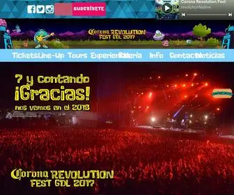 Revolution-Fest.mx(Sitio Oficial Corona Revolution Fest 2017) Screenshot