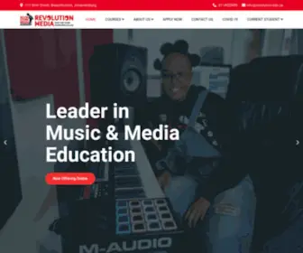 Revolution.edu.za(Leader in Music & Media Education) Screenshot