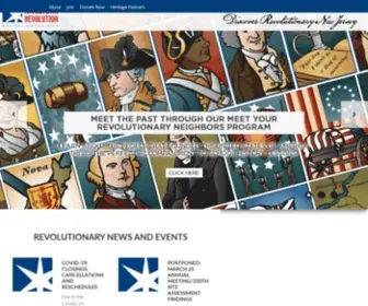 Revolutionarynj.org(Crossroads of the American Revolution) Screenshot