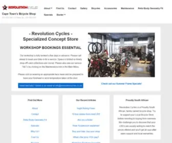 Revolutioncycles.co.za(Cape Town's Bicycle Shop) Screenshot