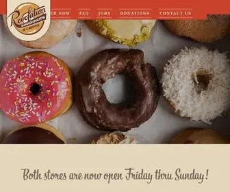 Revolutiondonuts.com(Revolution Doughnuts) Screenshot