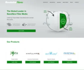 Revolutionfibres.com(Nanofibre Technology) Screenshot