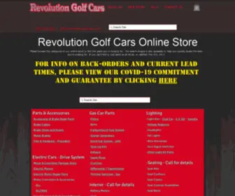 Revolutiongolfcars.com(Revolution Golf Cars Web Store) Screenshot