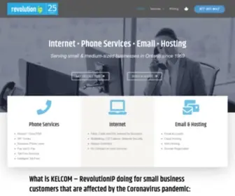 Revolutionip.com(KELCOM Telecom & Cloud Services) Screenshot