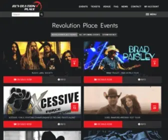 Revolutionplace.com(Revolution Place Events) Screenshot