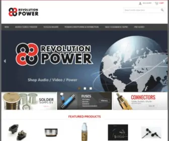 Revolutionpower.com(Revolution Audio & Power Revolution Audio & Power) Screenshot