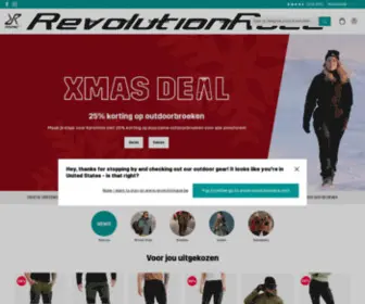 Revolutionrace.be(Fantastische outdoorkleding &) Screenshot