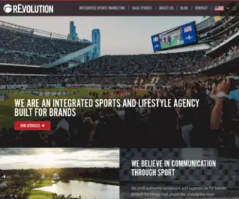 Revolutionworld.com(Integrated Sports Marketing) Screenshot