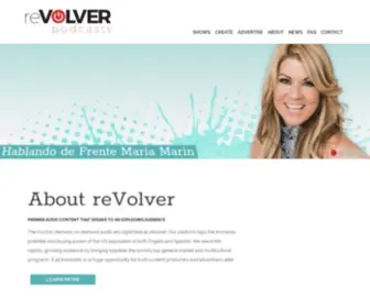 Revolverpodcasts.com(Premier audio content that speaks to an exploding multicultural audience) Screenshot