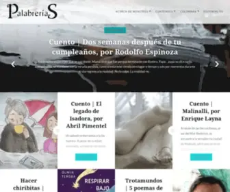 RevPalabrerias.com(Revista literaria y de difusión cultural. Creare aude) Screenshot