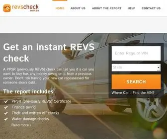 Revscheck.com.au(REVS/PPSR Check Vehicle History Report) Screenshot