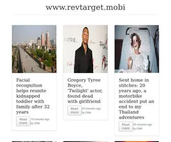 Revtarget.mobi(Top News for Wandering Minds) Screenshot
