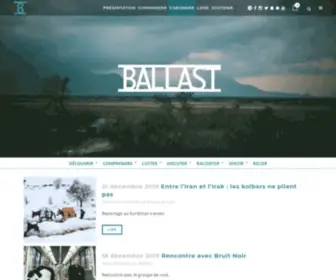 Revue-Ballast.fr(Revue papier & numérique) Screenshot