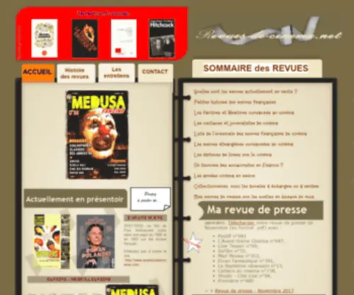 Revues-DE-Cinema.net(Revues DE Cinema) Screenshot