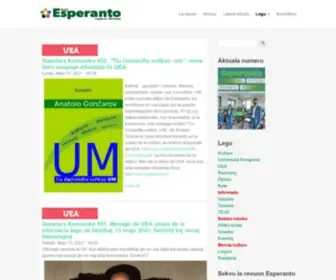 Revuoesperanto.org(Revuo Esperanto) Screenshot