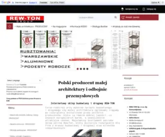 Rew-Ton.pl(Producent małej architektury) Screenshot