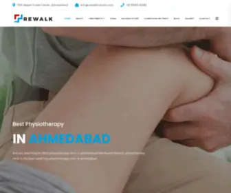 Rewalkrobotic.com(Rewalk Physiotherapy & Rehabilitation Centre based in Thaltej) Screenshot