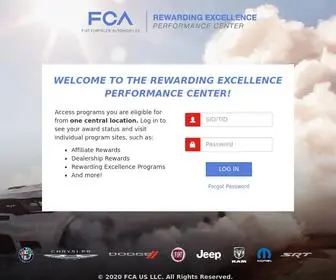 Rewardingexcellence.com(FCA Performance Center) Screenshot