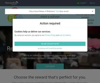Rewardingpanel.com Screenshot