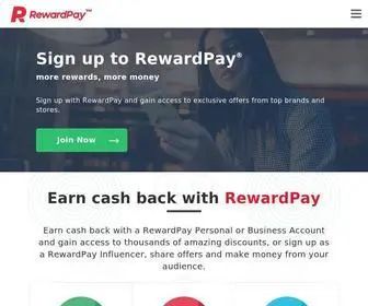 Rewardpay.com(Earn cash back when you shop online) Screenshot