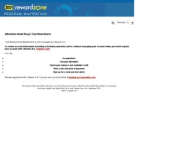 Rewardzonemastercard.com(Reward Zone program MasterCard) Screenshot