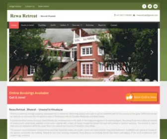 Rewaretreat.com(Rewa Retreat Resort Bhowali) Screenshot