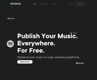 Rewave.ch(Swiss Music Distributor for Independent Artists) Screenshot