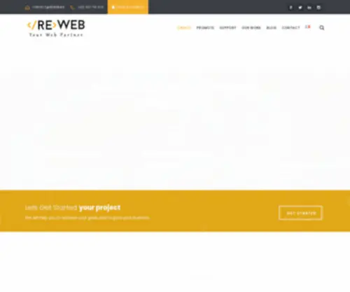 Reweb.ma(Create your website differently with ReWeb) Screenshot