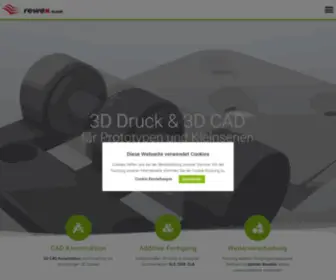 Rewex.de(3D Druck Service & CAD Konstruktion) Screenshot