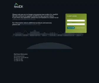 Rewidx.com(Real Estate Webmasters IDX) Screenshot