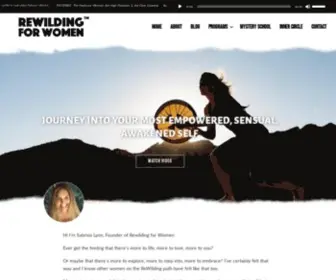 Rewildingforwomen.com(Journey into your most empowered) Screenshot